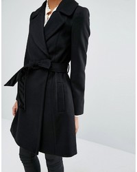 Женское черное пальто от Oasis