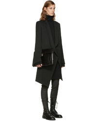 Женское черное пальто от Ann Demeulemeester