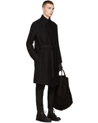 Мужское черное пальто от Ann Demeulemeester