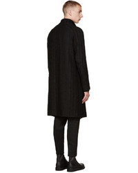 Мужское черное пальто от Ann Demeulemeester