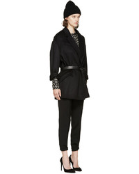 Женское черное пальто от Isabel Marant