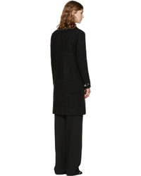 Женское черное пальто от Versus