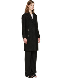 Женское черное пальто от Versus