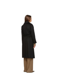 Женское черное пальто от Max Mara