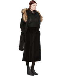 Женское черное пальто от Mackage