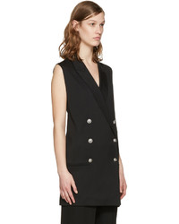 Женское черное пальто от Versus