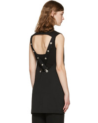 Женское черное пальто от Versus