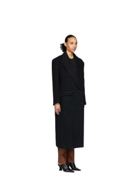 Женское черное пальто от We11done