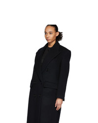 Женское черное пальто от We11done