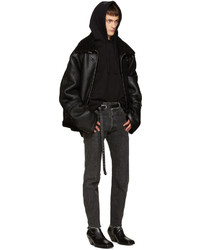 Мужское черное пальто от Vetements