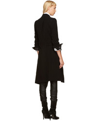 Женское черное пальто от Ann Demeulemeester