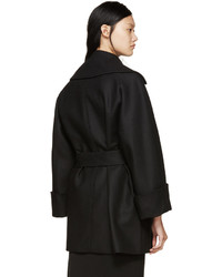 Женское черное пальто от Carven
