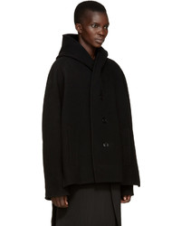 Женское черное пальто от Y's