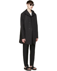 Мужское черное пальто от Stephan Schneider