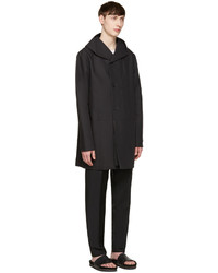 Мужское черное пальто от Stephan Schneider