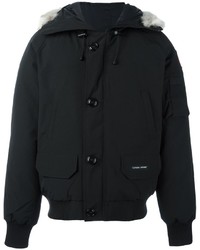 Мужское черное пальто от Canada Goose