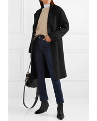 Женское черное пальто от Bottega Veneta