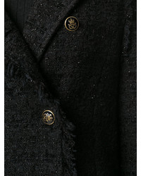 Женское черное пальто от MSGM