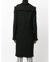 Женское черное пальто от MSGM