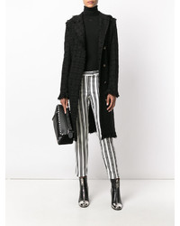 Женское черное пальто от MSGM