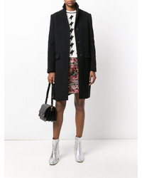 Женское черное пальто от MSGM