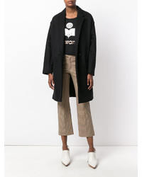 Женское черное пальто от Isabel Marant