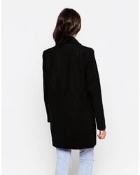 Женское черное пальто от Little White Lies