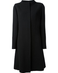 Женское черное пальто от Courreges