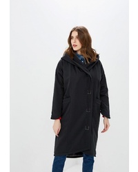Женское черное пальто от Crocodile Coup