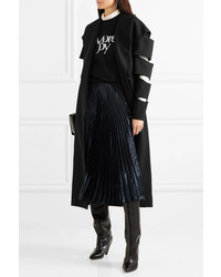 Женское черное пальто от Christopher Kane