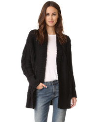 Женское черное пальто от DKNY