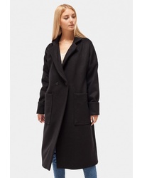 Женское черное пальто от Dorogobogato