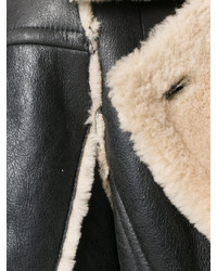 Женское черное пальто от Kenzo