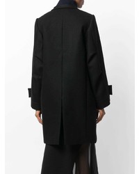 Женское черное пальто от Sacai