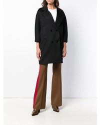 Женское черное пальто от Alberto Biani