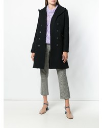 Женское черное пальто от Carven