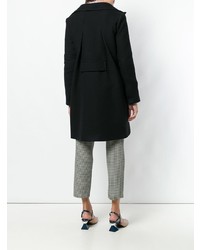 Женское черное пальто от Carven