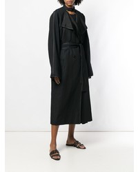 Женское черное пальто от Nina Ricci