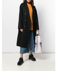 Женское черное пальто от Acne Studios