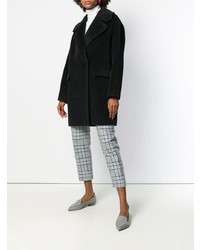 Женское черное пальто от Tagliatore