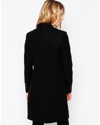 Женское черное пальто от Selected