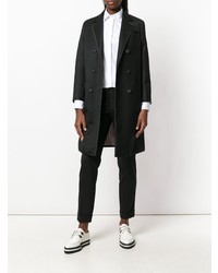 Женское черное пальто от Thom Browne