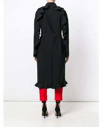 Женское черное пальто от MSGM