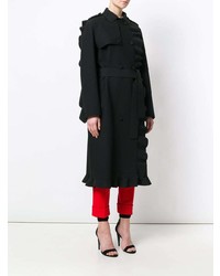 Женское черное пальто от MSGM