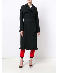 Женское черное пальто от MSGM