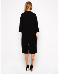 Женское черное пальто от Vila