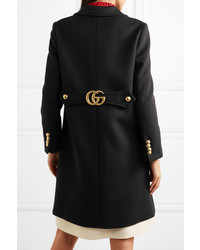 Женское черное пальто от Gucci