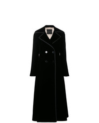 Женское черное пальто от Ermanno Scervino