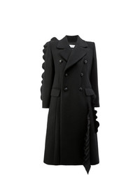 Женское черное пальто от Facetasm