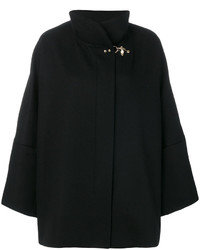Женское черное пальто от Fay